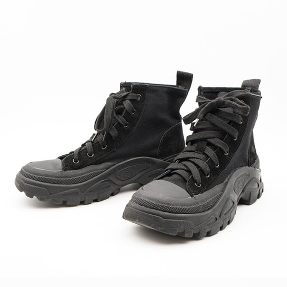 Canvas Martin Boots High Top Desert Boots - Picture 5 of 14